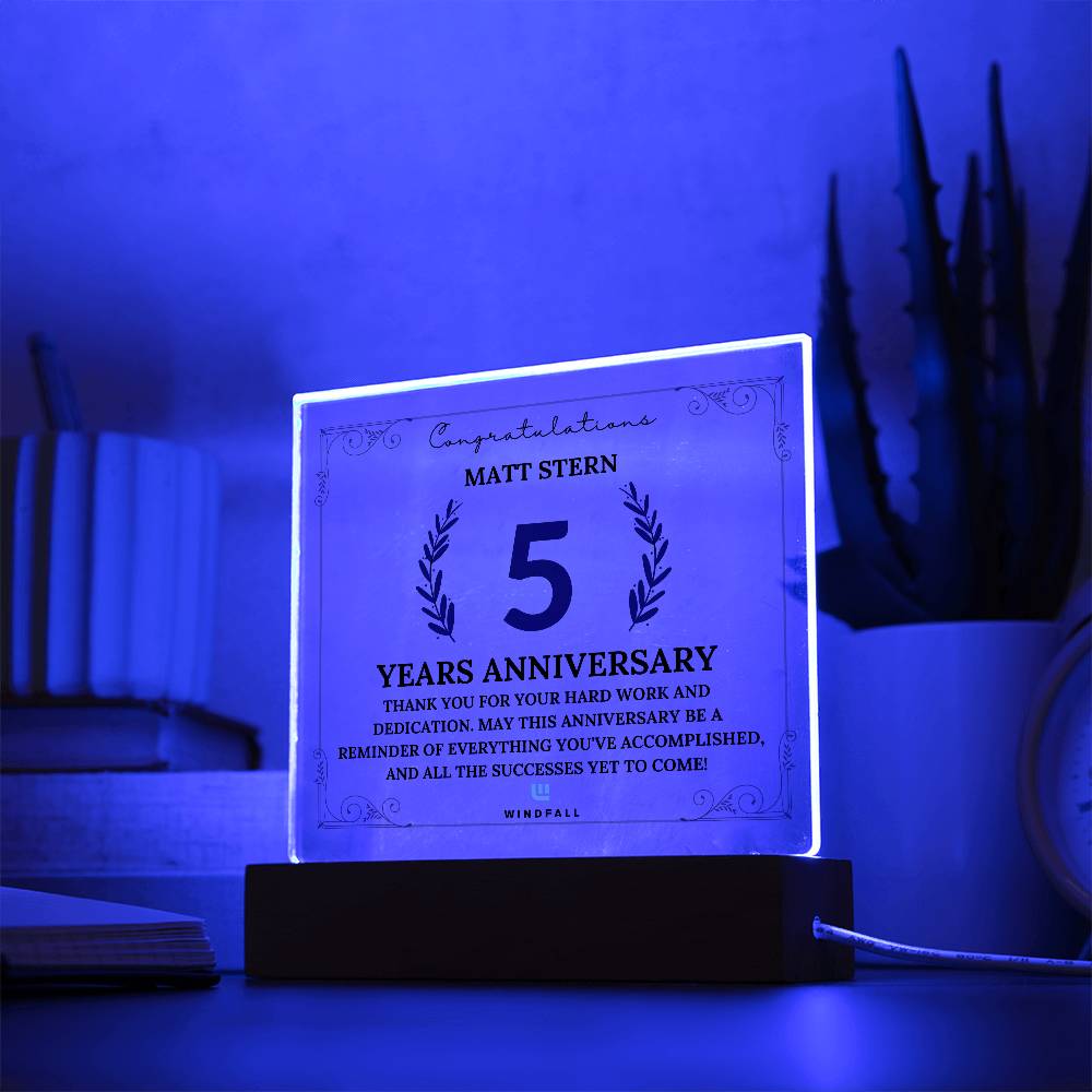 custom order - 5 year (Matt Stern)