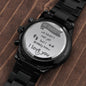 from baby bump(1) - - Engraved Black Chronograph Watch (ETSY)
