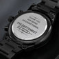 Phlebotomist(1) - Engraved Black Chronograph Watch (ETSY)
