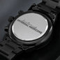 doctor of internal medicine - Engraved Black Chronograph Watch (ETSY)