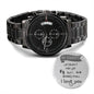 from baby bump(1) - - Engraved Black Chronograph Watch (ETSY)