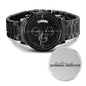 doctor of internal medicine - Engraved Black Chronograph Watch (ETSY)