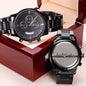 doctor of internal medicine - Engraved Black Chronograph Watch (ETSY)