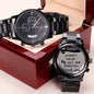 from baby bump(1) - - Engraved Black Chronograph Watch (ETSY)