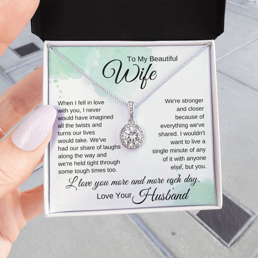 To My Wife - When I Fell in Love With You-watercolor blue (ETSY)