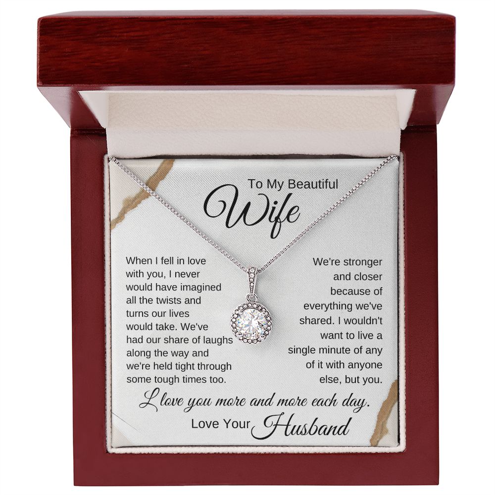 To My Wife - When I Fell in Love With You-pink paper boarder (ETSY)