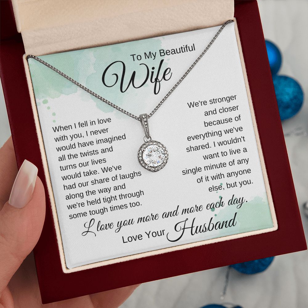 To My Wife - When I Fell in Love With You-watercolor blue (ETSY)