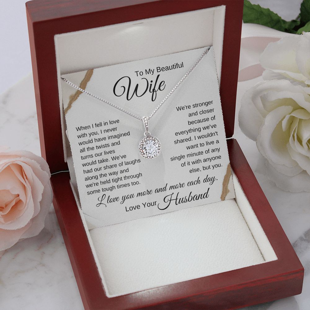 To My Wife - When I Fell in Love With You-pink paper boarder (ETSY)