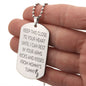 Engraved Dog Tag Necklace _ Future Dad _ETSY