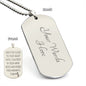 Engraved Dog Tag Necklace _ Future Dad _ETSY