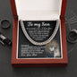 To My Son - Stand Tall Lion (ETSY) Cuban Link Chain _ETSY TEMPLATE