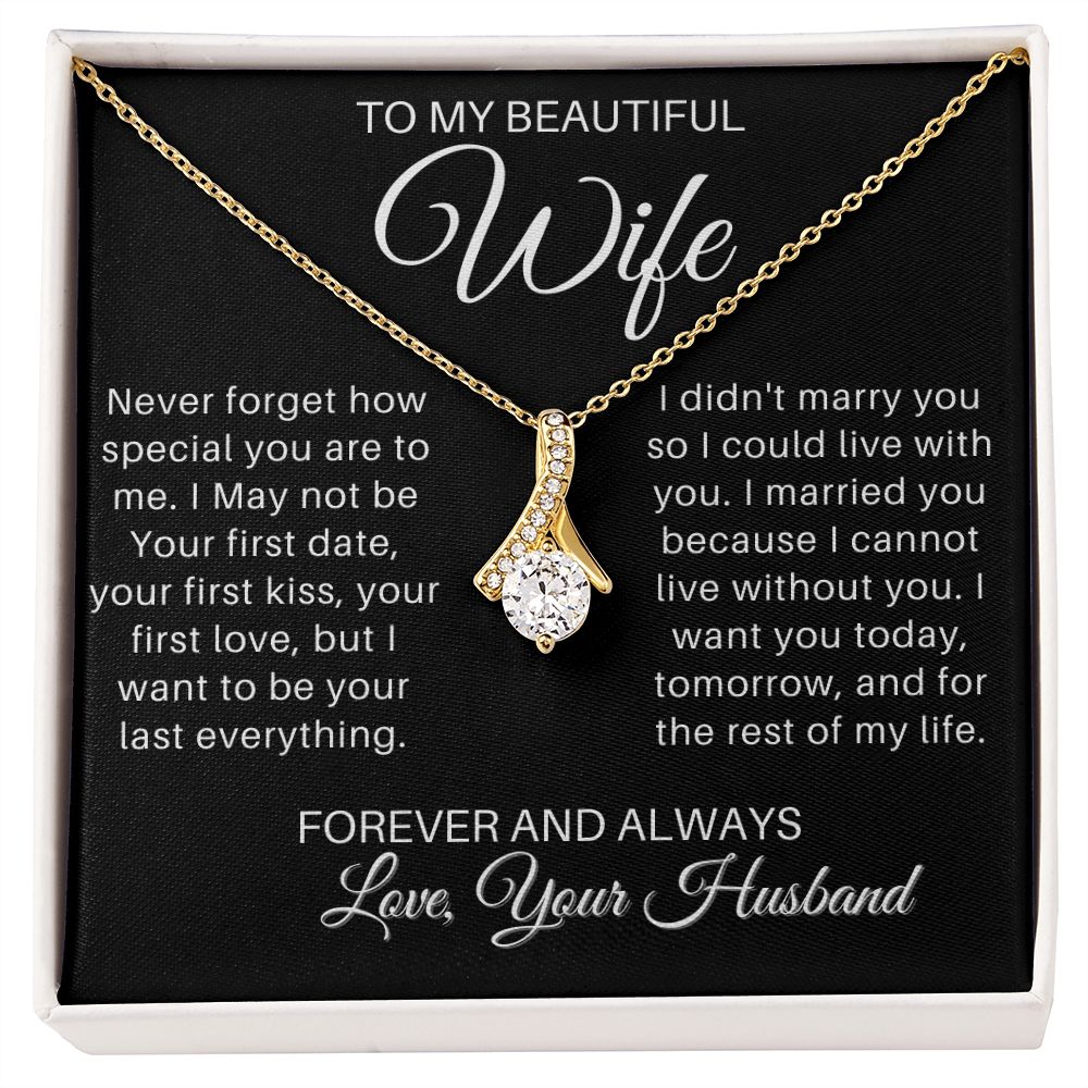 To My Wife - Forever and Always - blackversion_Alluringbeauty (ETSY)