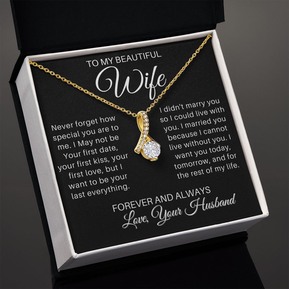 To My Wife - Forever and Always - blackversion_Alluringbeauty (ETSY)