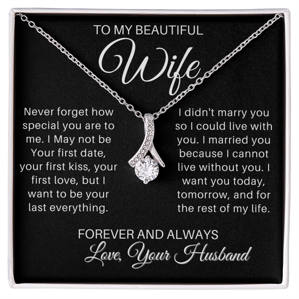 To My Wife - Forever and Always - blackversion_Alluringbeauty (ETSY)