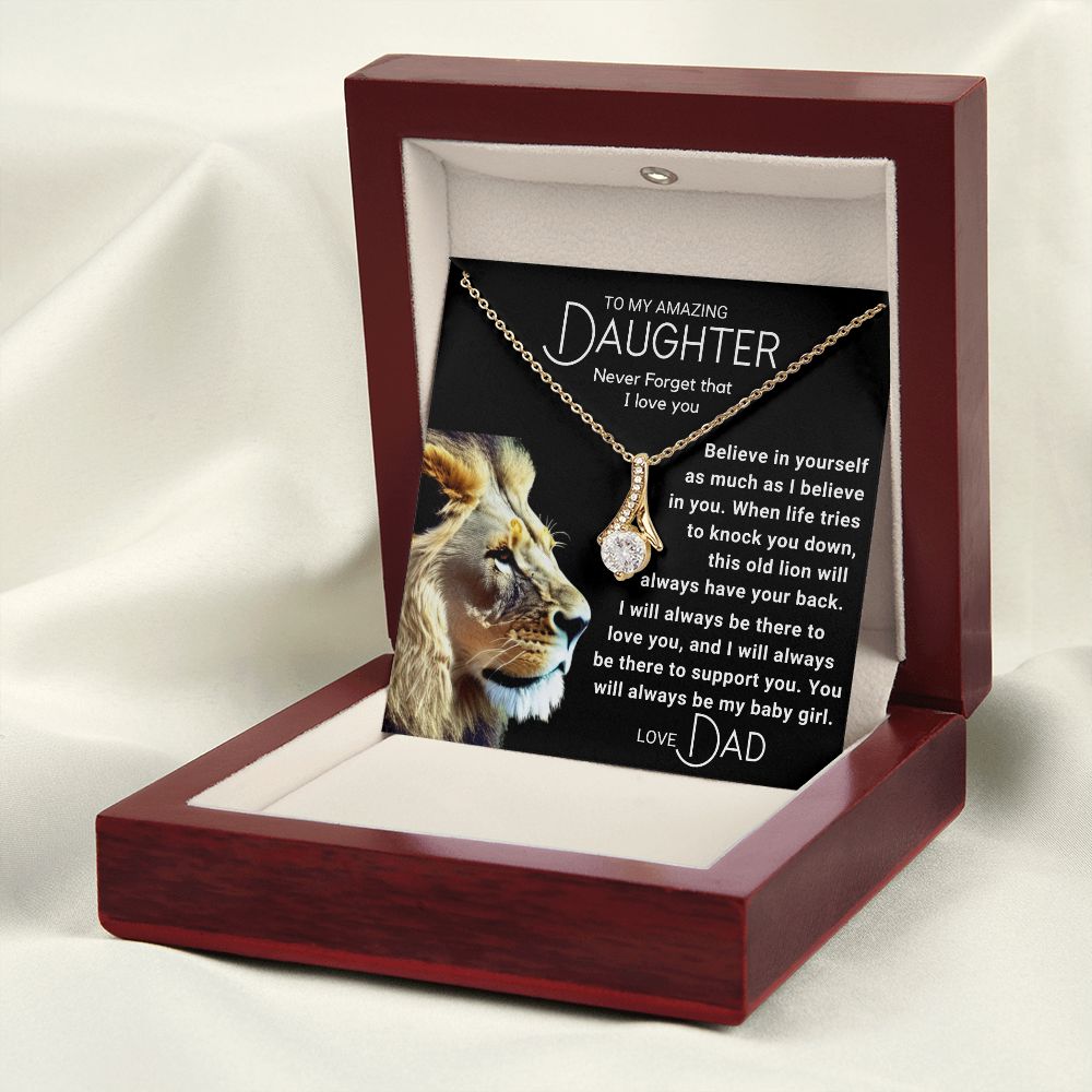 To My Daughter - Always Be My Baby Girl - Lion (ETSY)