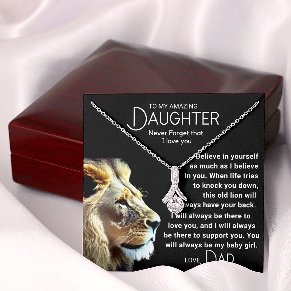 To My Daughter - Always Be My Baby Girl - Lion (ETSY)