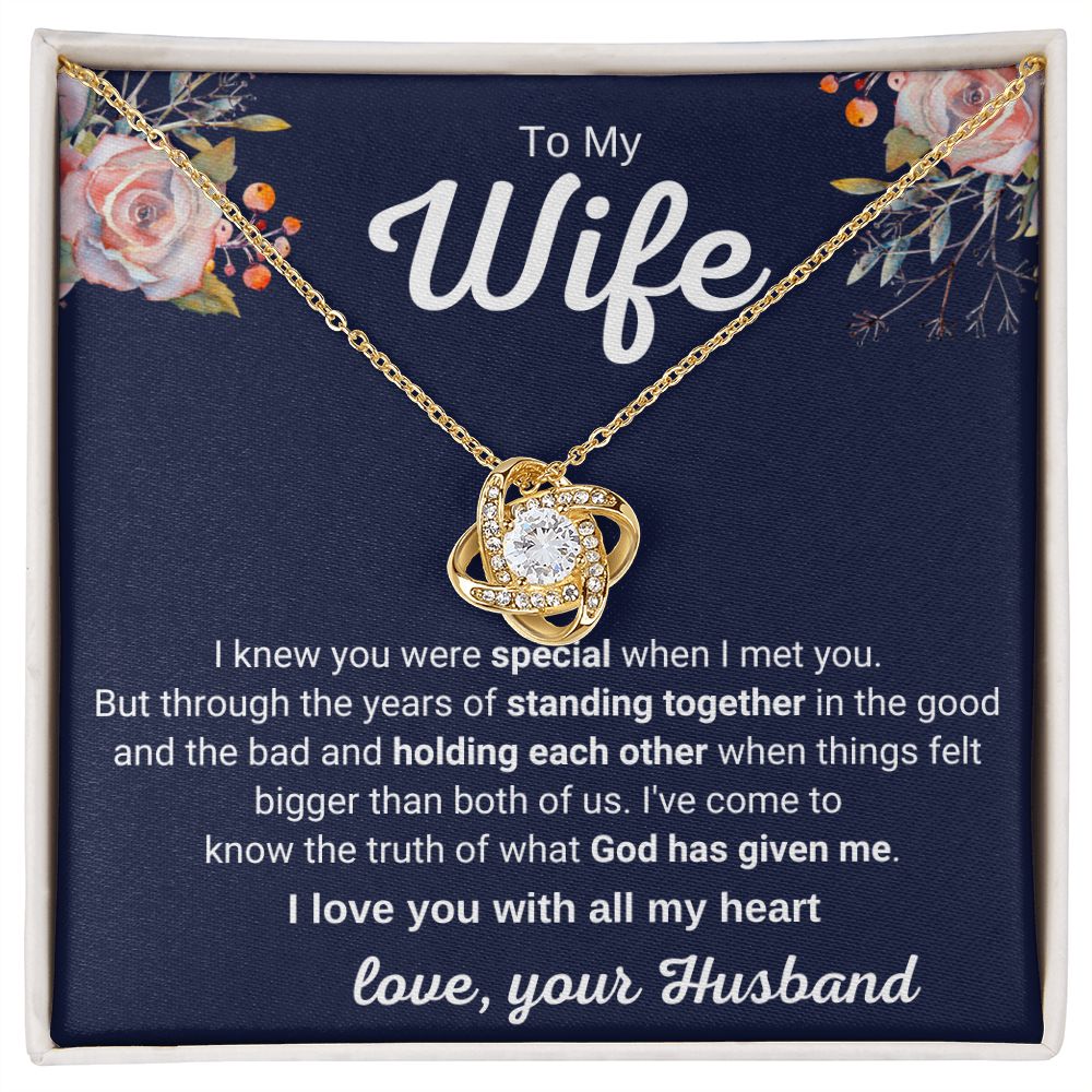 To My Wife - Standing Together in the Good and the Bad (ETSY)