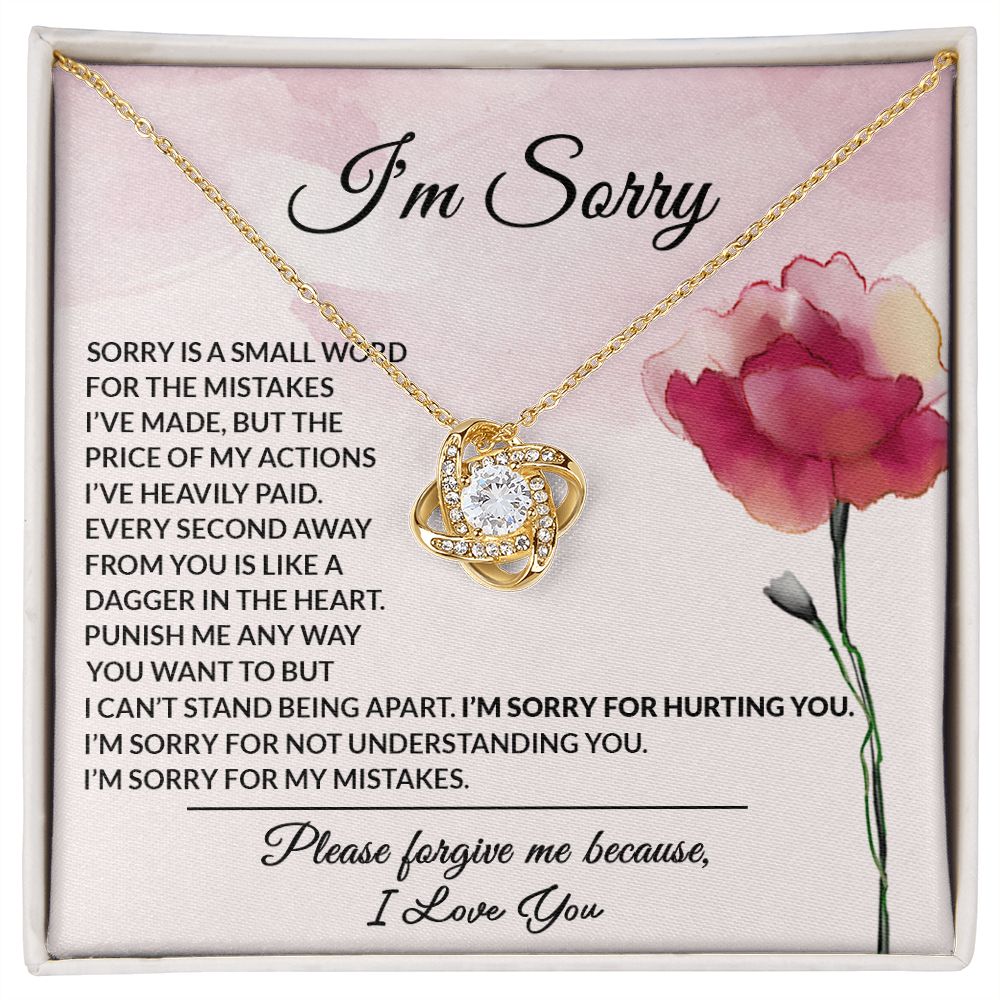 I Am Sorry - pink rose (ETSY)