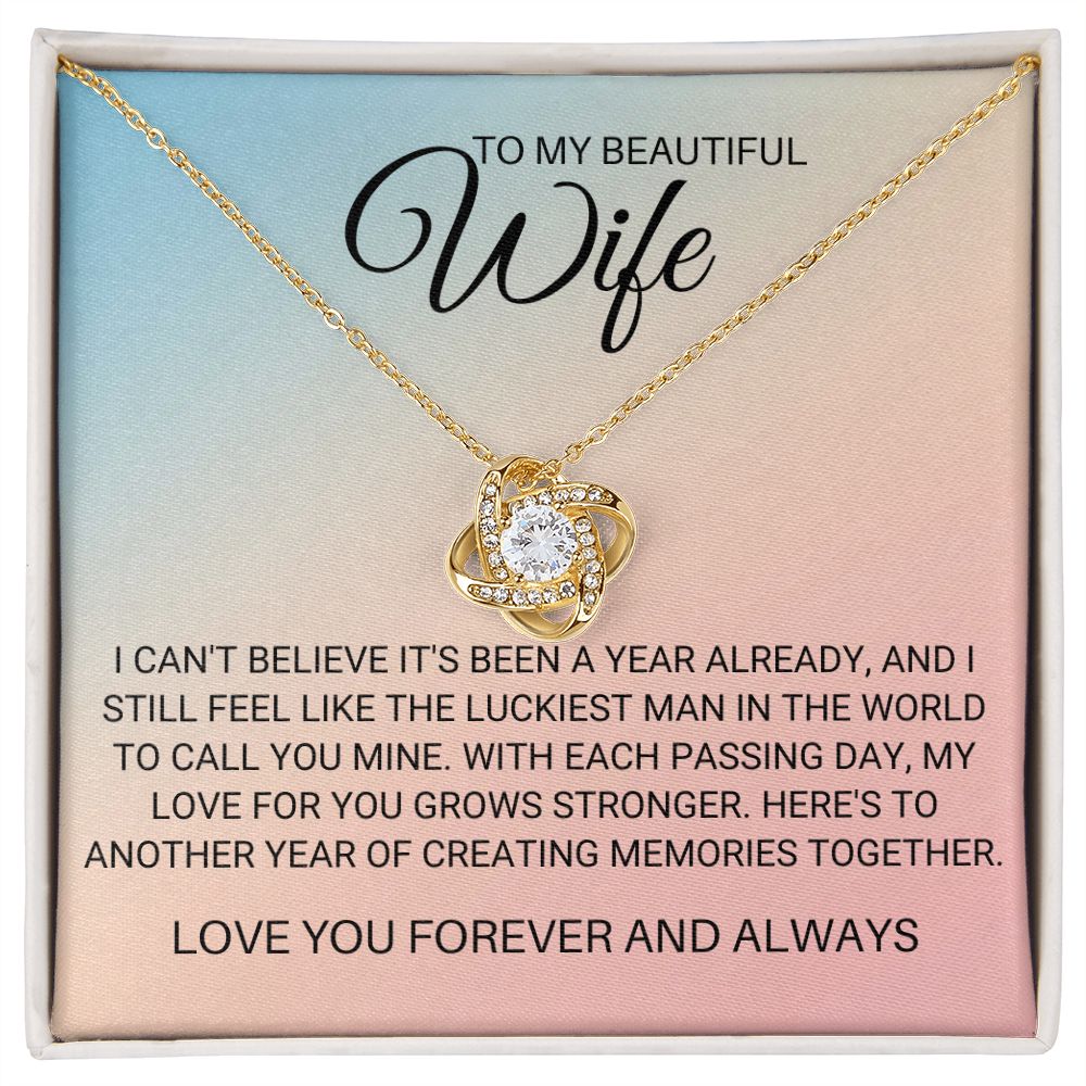 To My Wife - One Year Anniversary(ETSY)