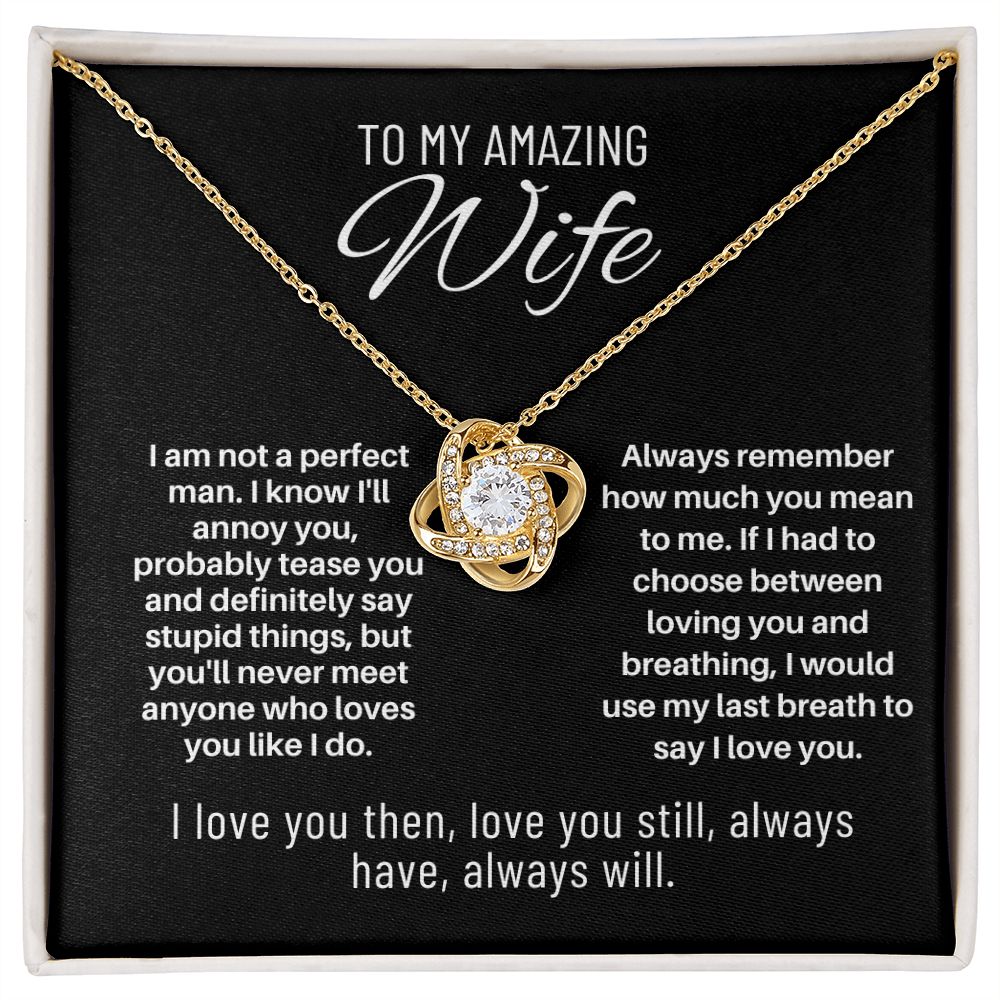 To My Wife - I Am Not a Perfect Man