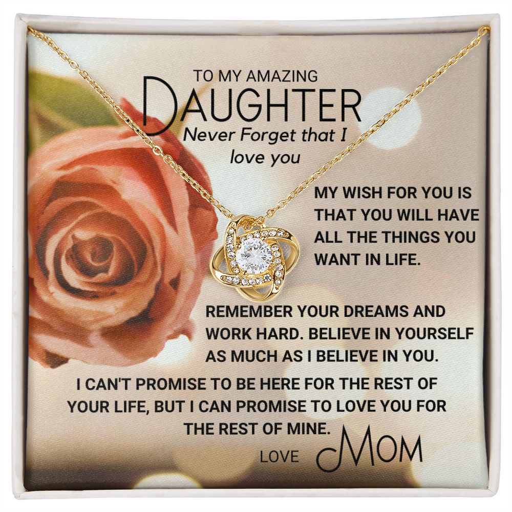 To My Daughter - All the Things You Want in Life (ETSY)