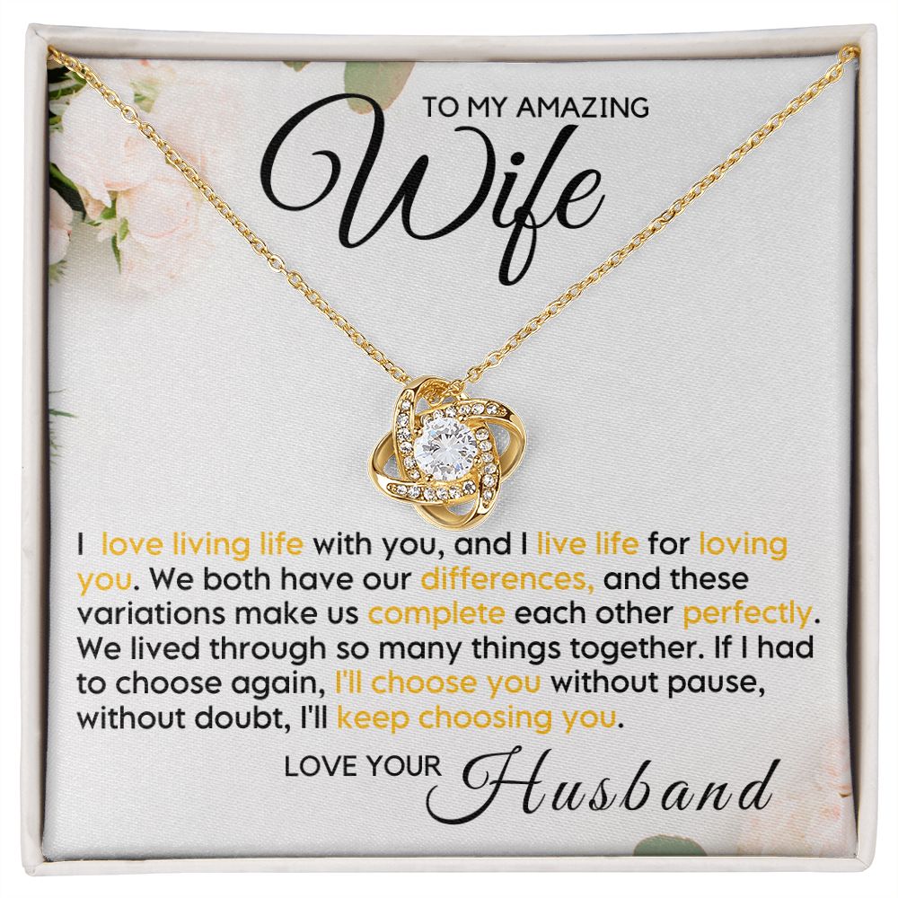 To My Wife - Live Life Loving You (ETSY)