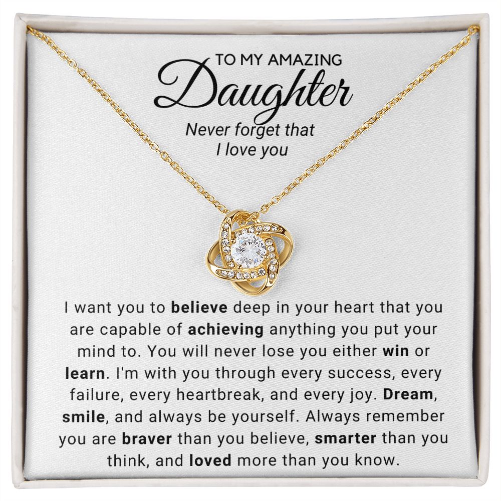To My Daughter - I Am With You Through Every Success