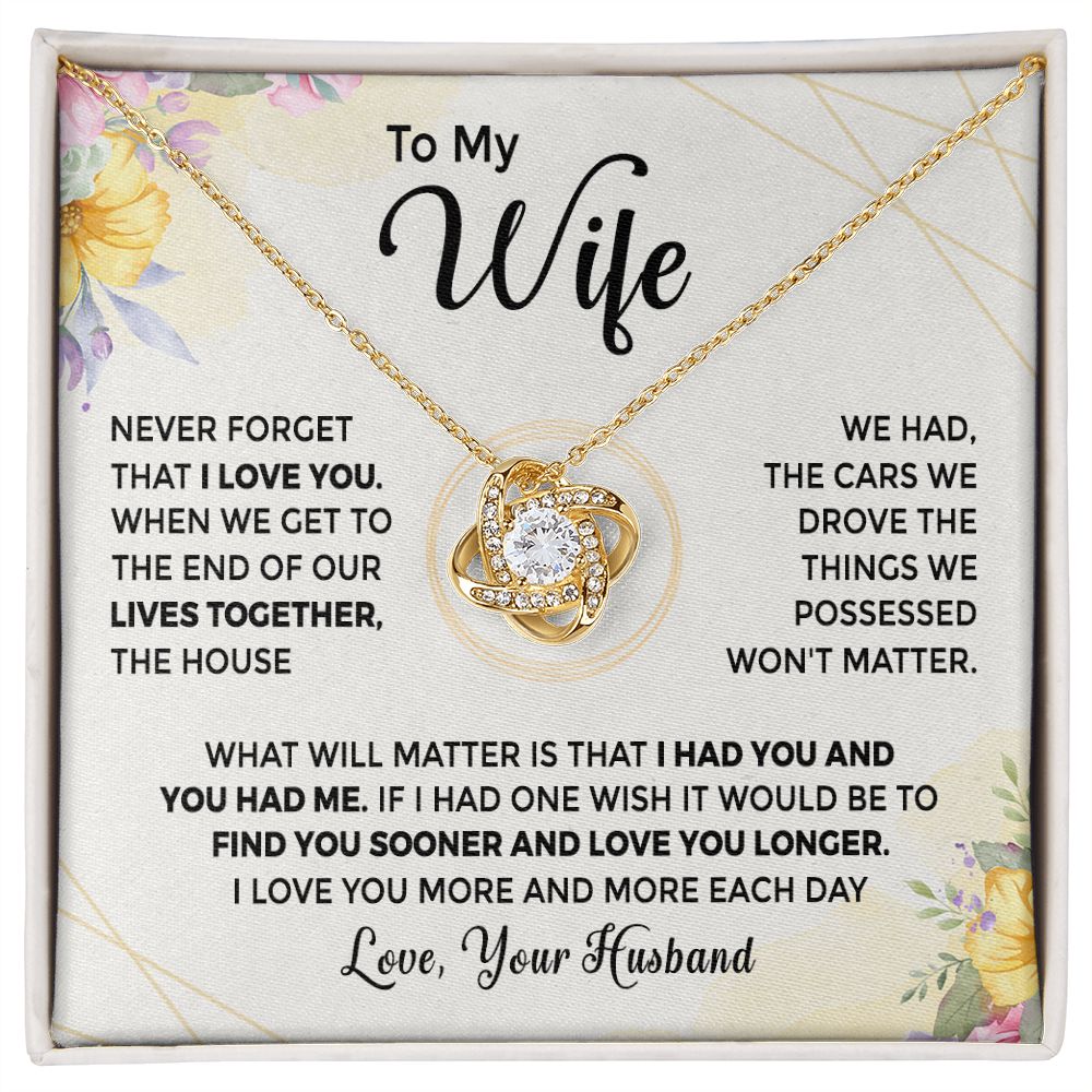 To My Wife - I Had You and You had Me (ETSY)
