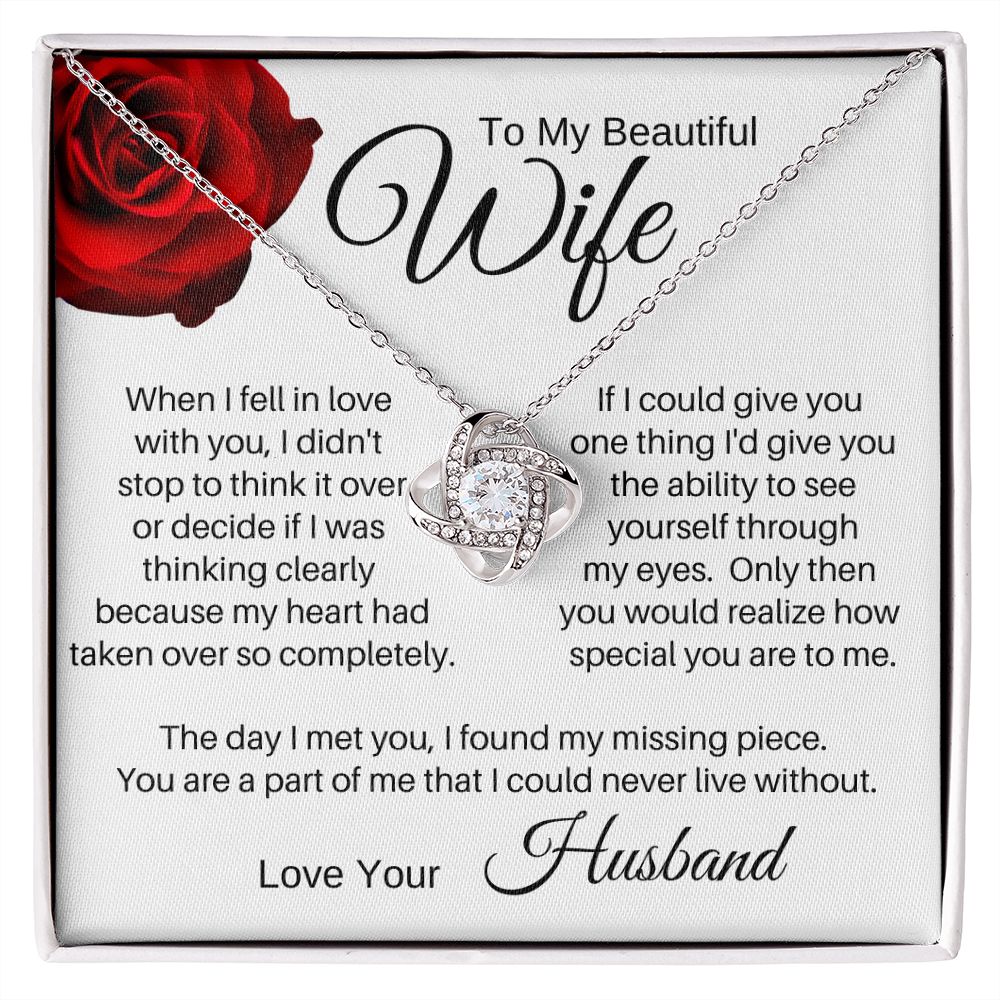 To My Wife - I Found My Missing Piece (ETSY)