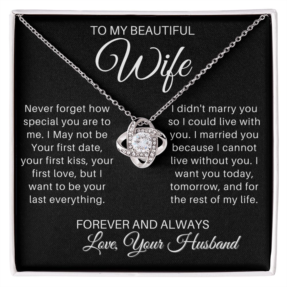 To My Wife - Forever and Always - blackversion (ETSY)