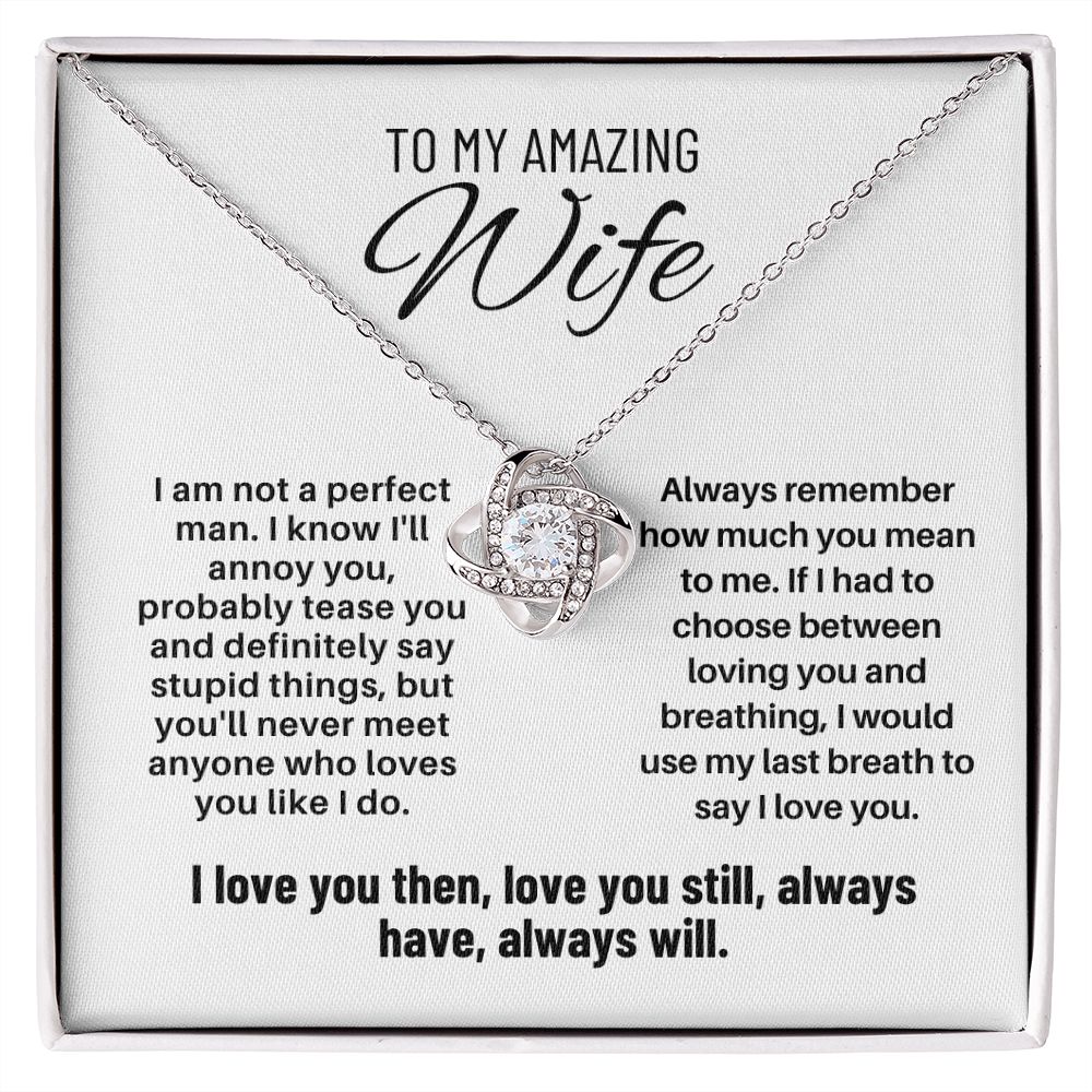 To My Wife - I Am Not A Perfect Man