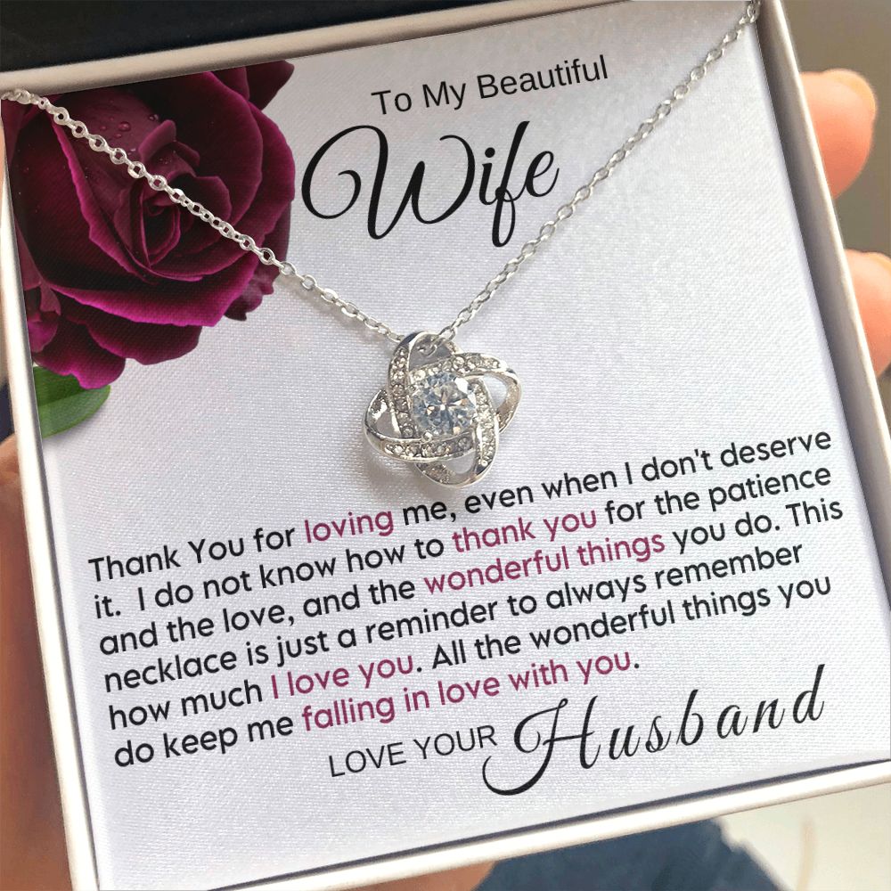 To My Wife - Thank You For Loving Me (ETSY)