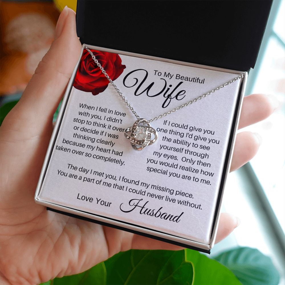 To My Wife - I Found My Missing Piece (ETSY)