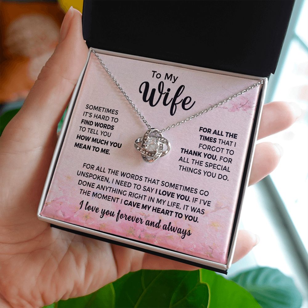 To My Wife - Thank You For All the Special Things You Do(ETSY)