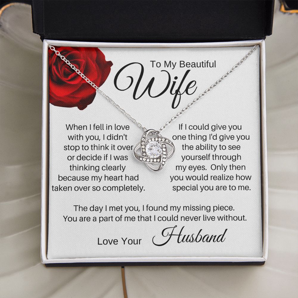 To My Wife - I Found My Missing Piece (ETSY)