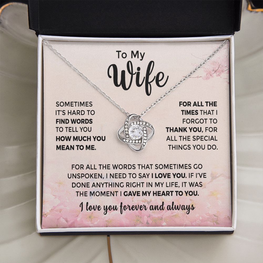 To My Wife - Thank You For All the Special Things You Do(ETSY)