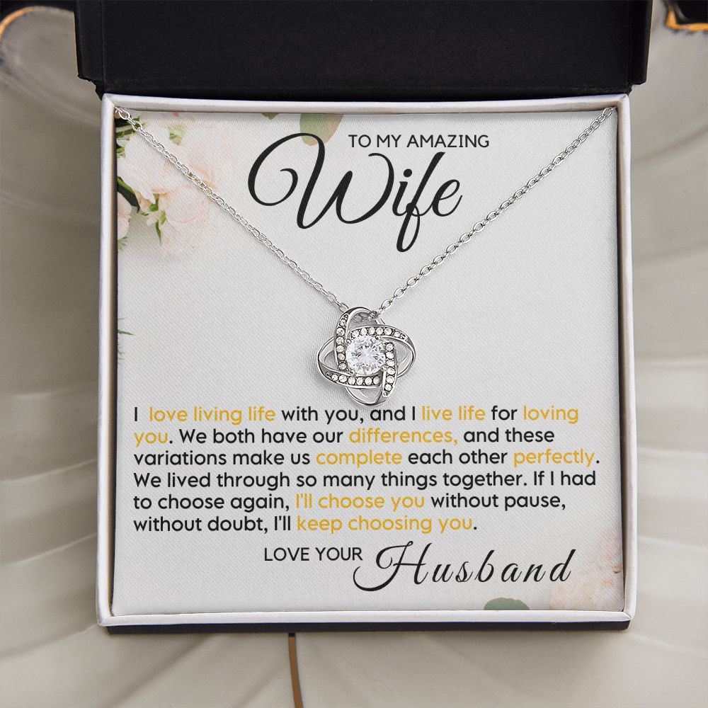 To My Wife - Live Life Loving You (ETSY)