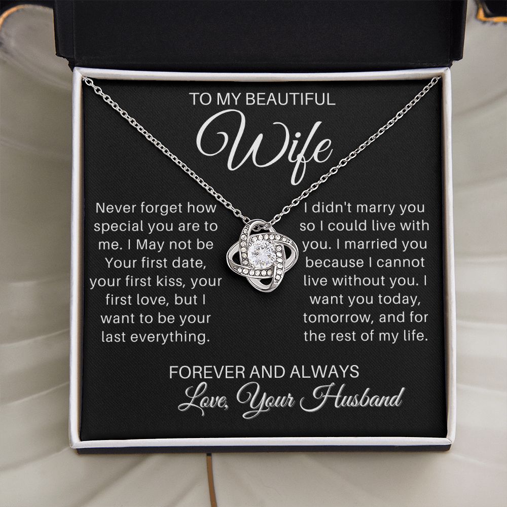 To My Wife - Forever and Always - blackversion (ETSY)