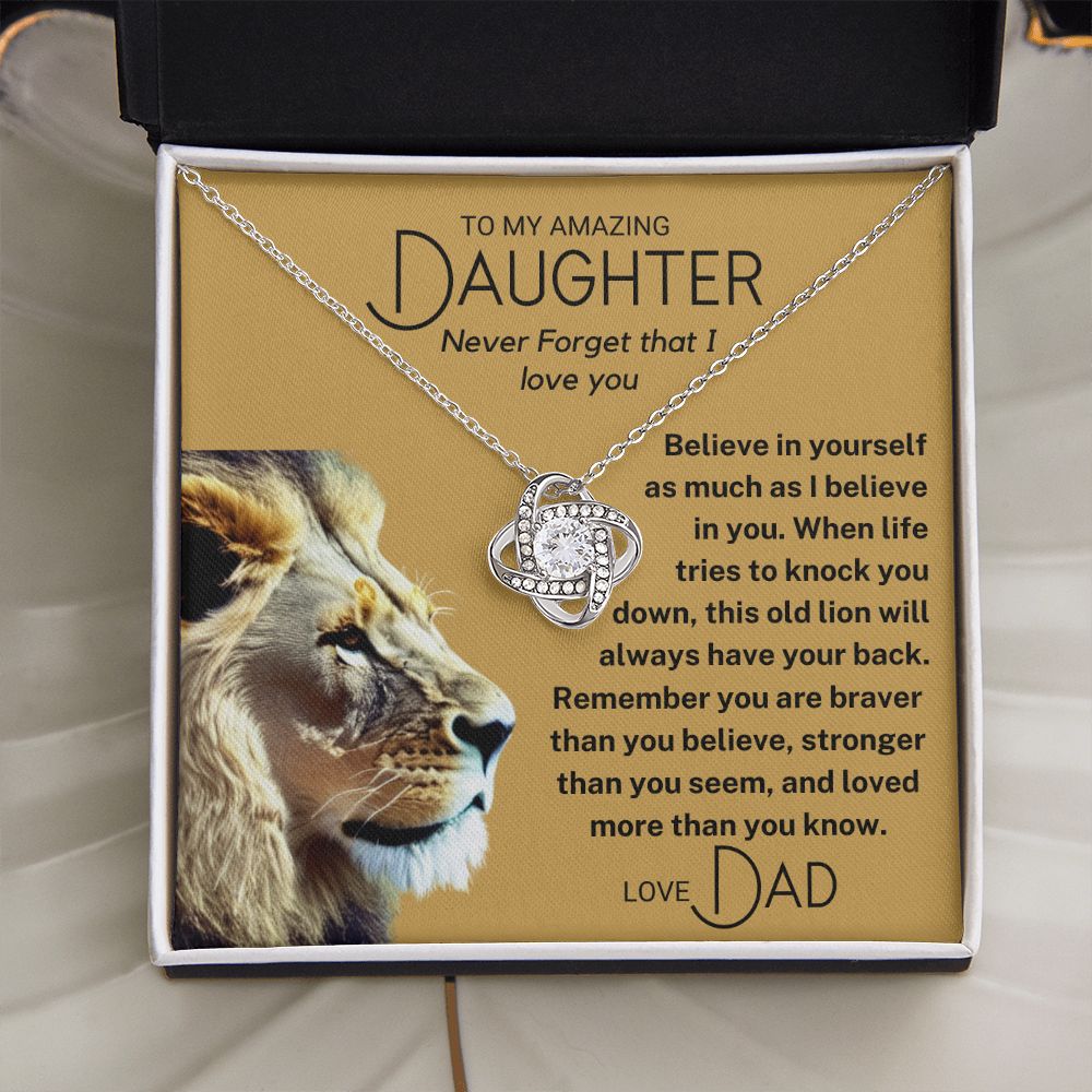 To My Daughter - Believe in Yourself - Lion (ETSY)