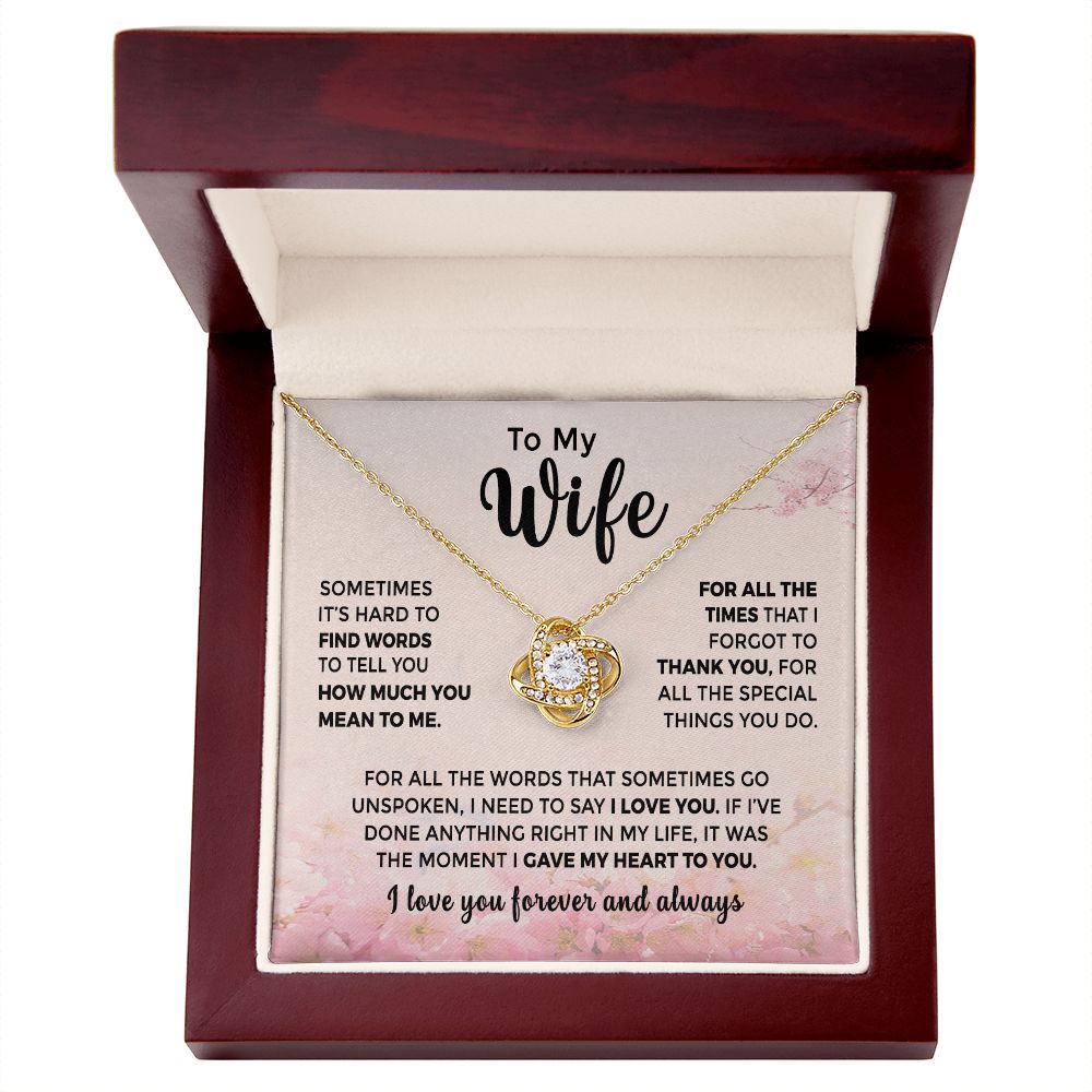 To My Wife - Thank You For All the Special Things You Do(ETSY)