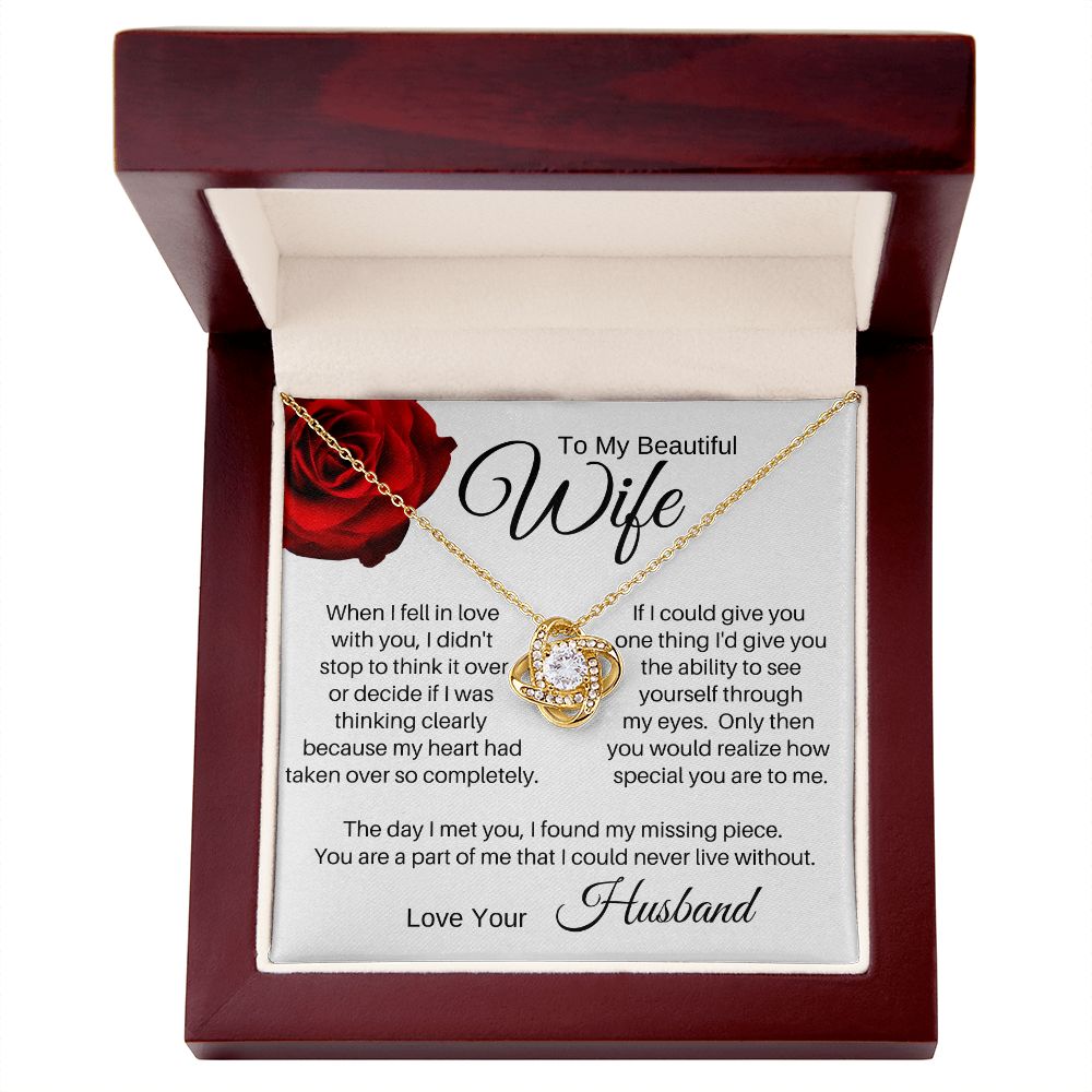 To My Wife - I Found My Missing Piece (ETSY)