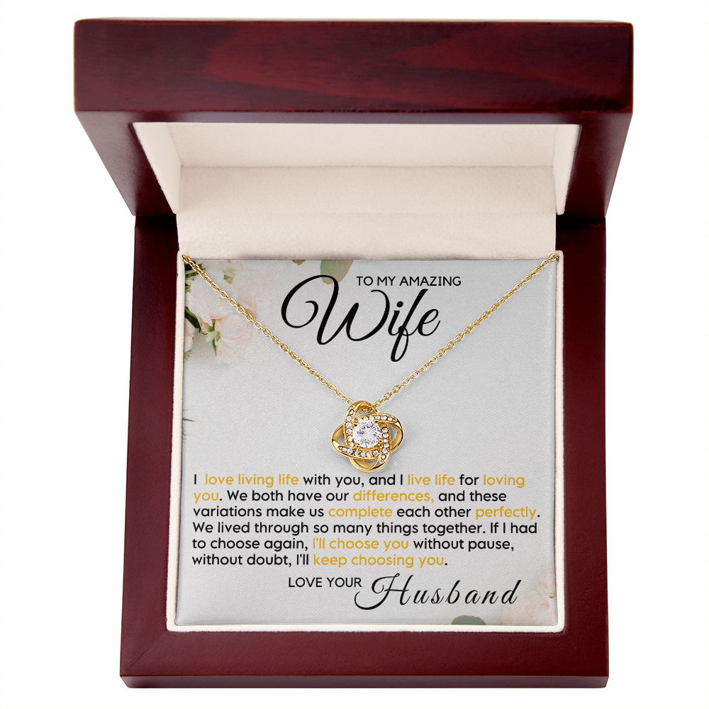 To My Wife - Live Life Loving You (ETSY)