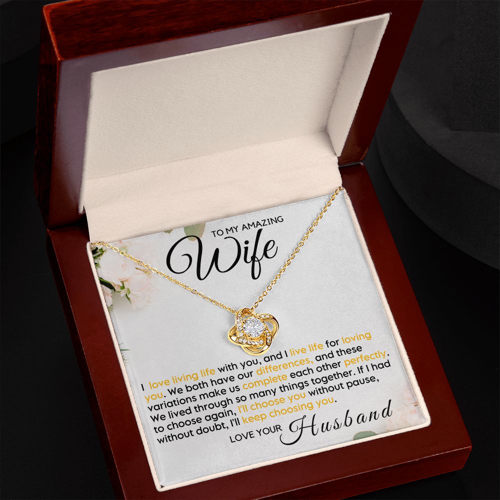 To My Wife - Live Life Loving You (ETSY)