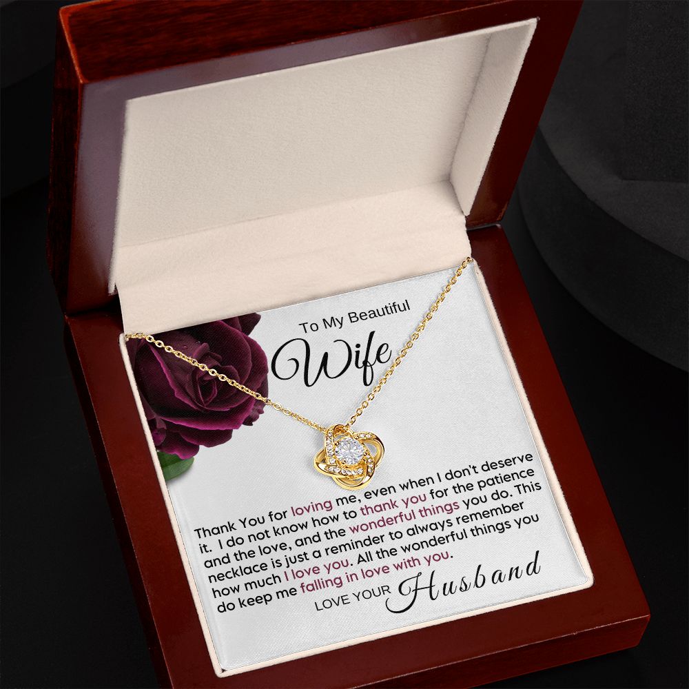 To My Wife - Thank You For Loving Me (ETSY)