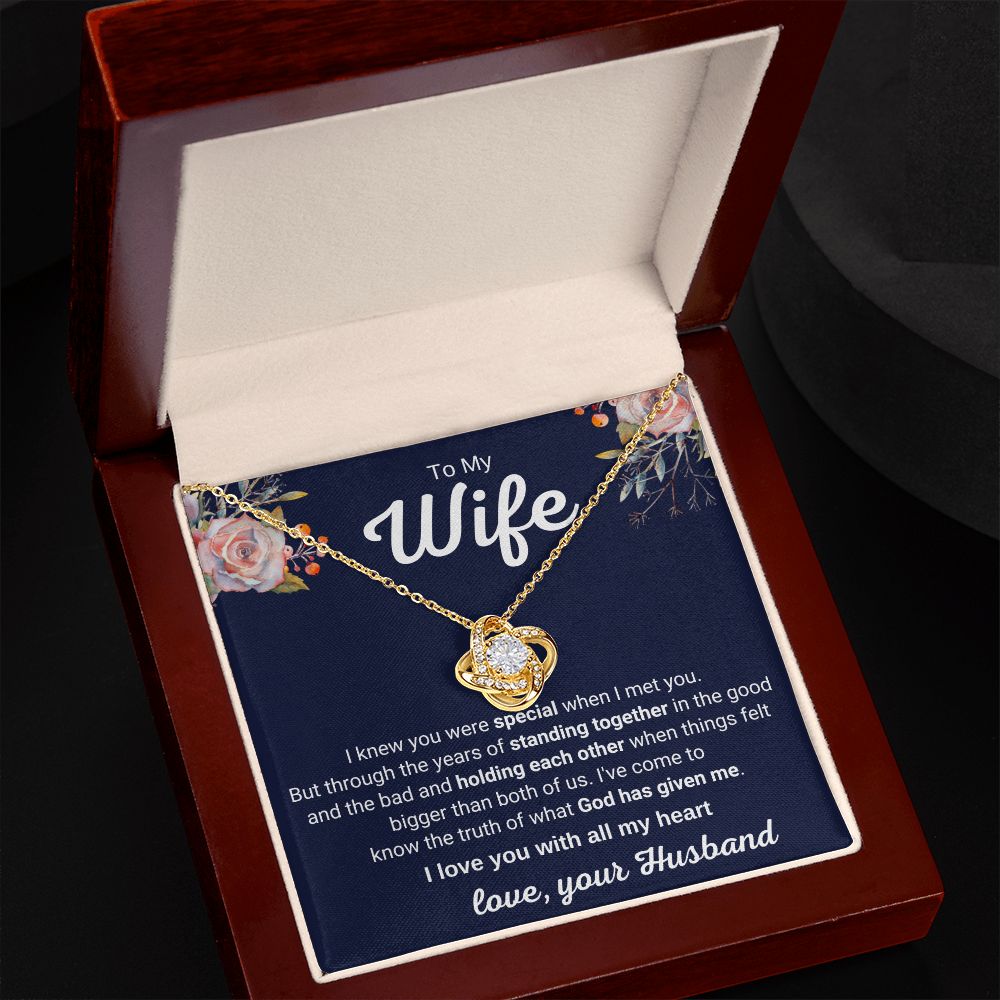 To My Wife - Standing Together in the Good and the Bad (ETSY)