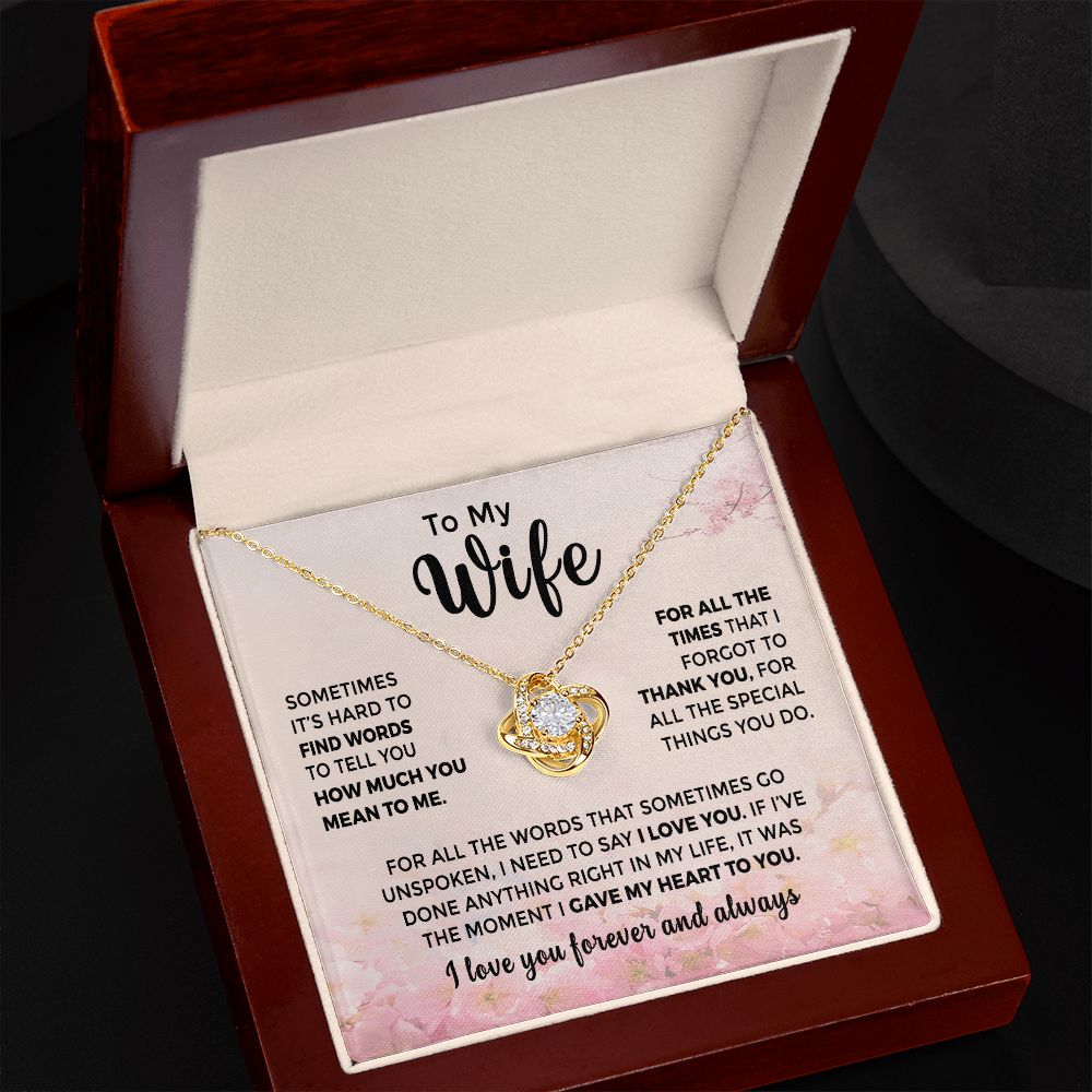 To My Wife - Thank You For All the Special Things You Do(ETSY)