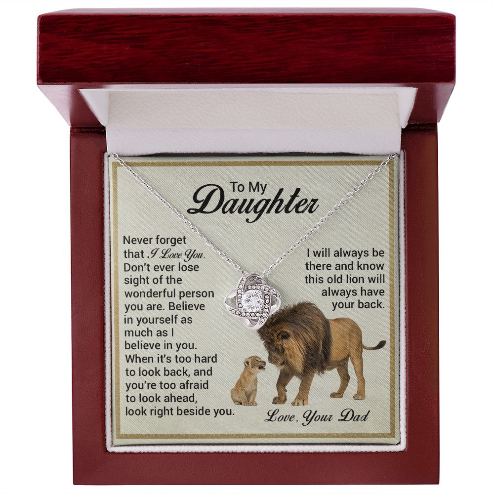 To My Daughter - Look Right Beside You Old Lion (ETSY)
