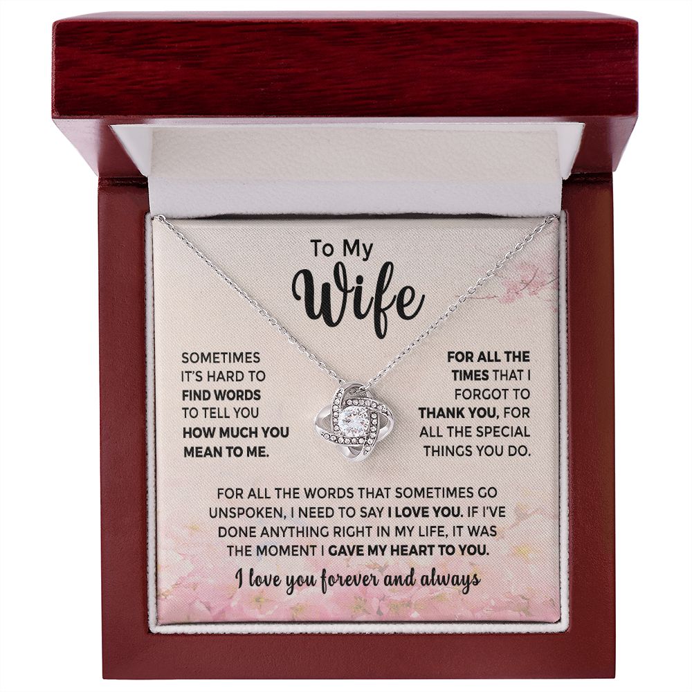 To My Wife - Thank You For All the Special Things You Do(ETSY)