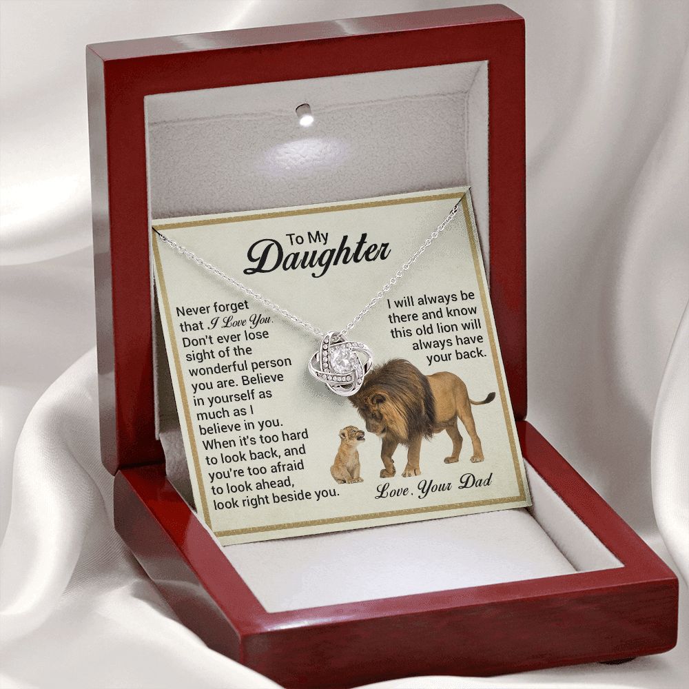 To My Daughter - Look Right Beside You Old Lion (ETSY)