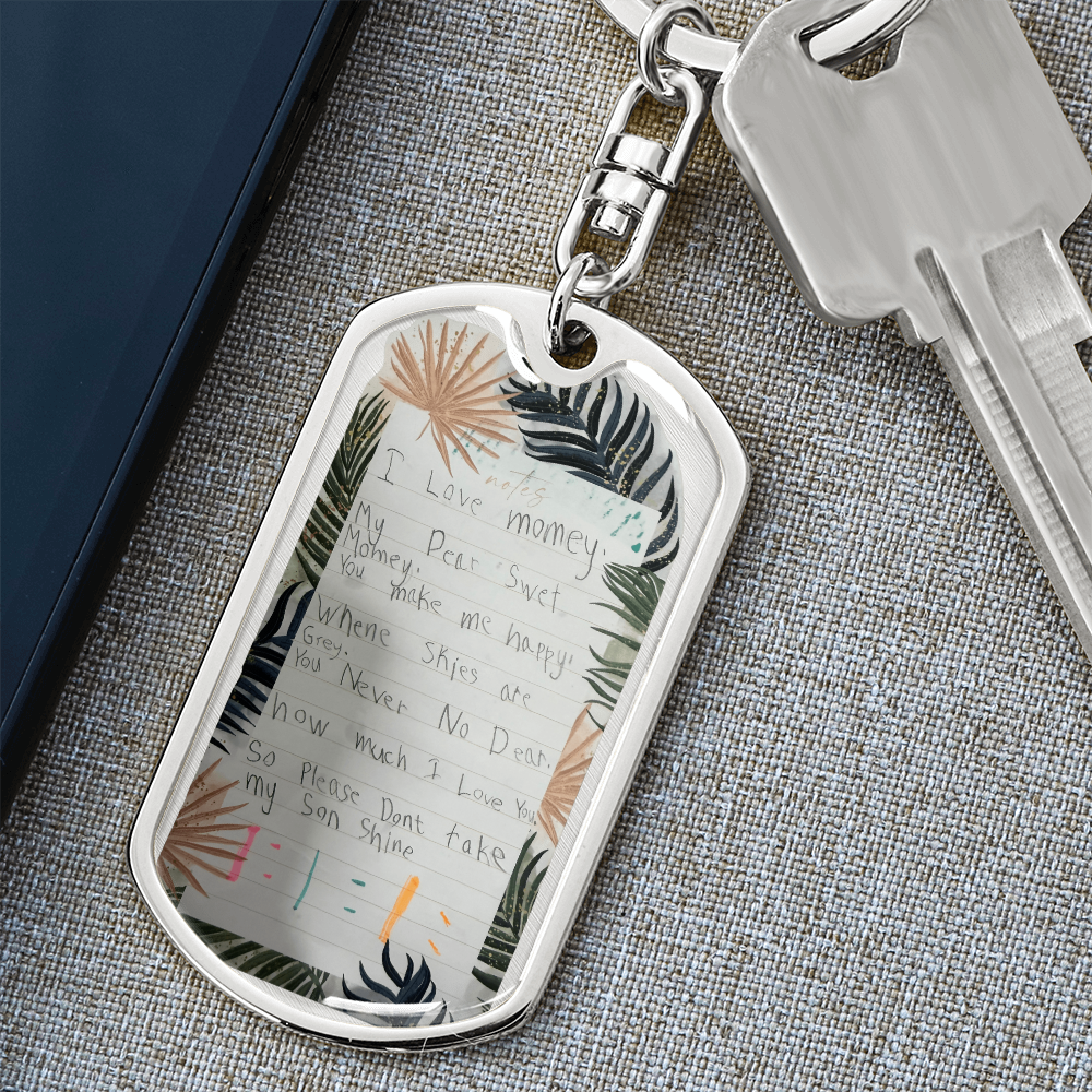 Handwriting Keychain